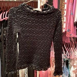 Aimee black fitted top